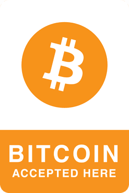 We accept Bitcoin